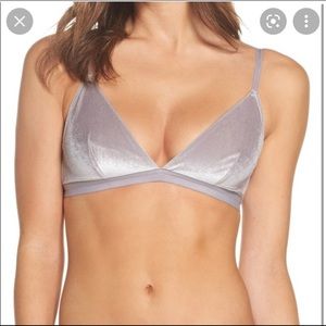 Madewell crushed velvet bralette